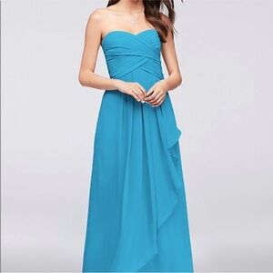 David’s Bridal Chiffon Crinkle Dress